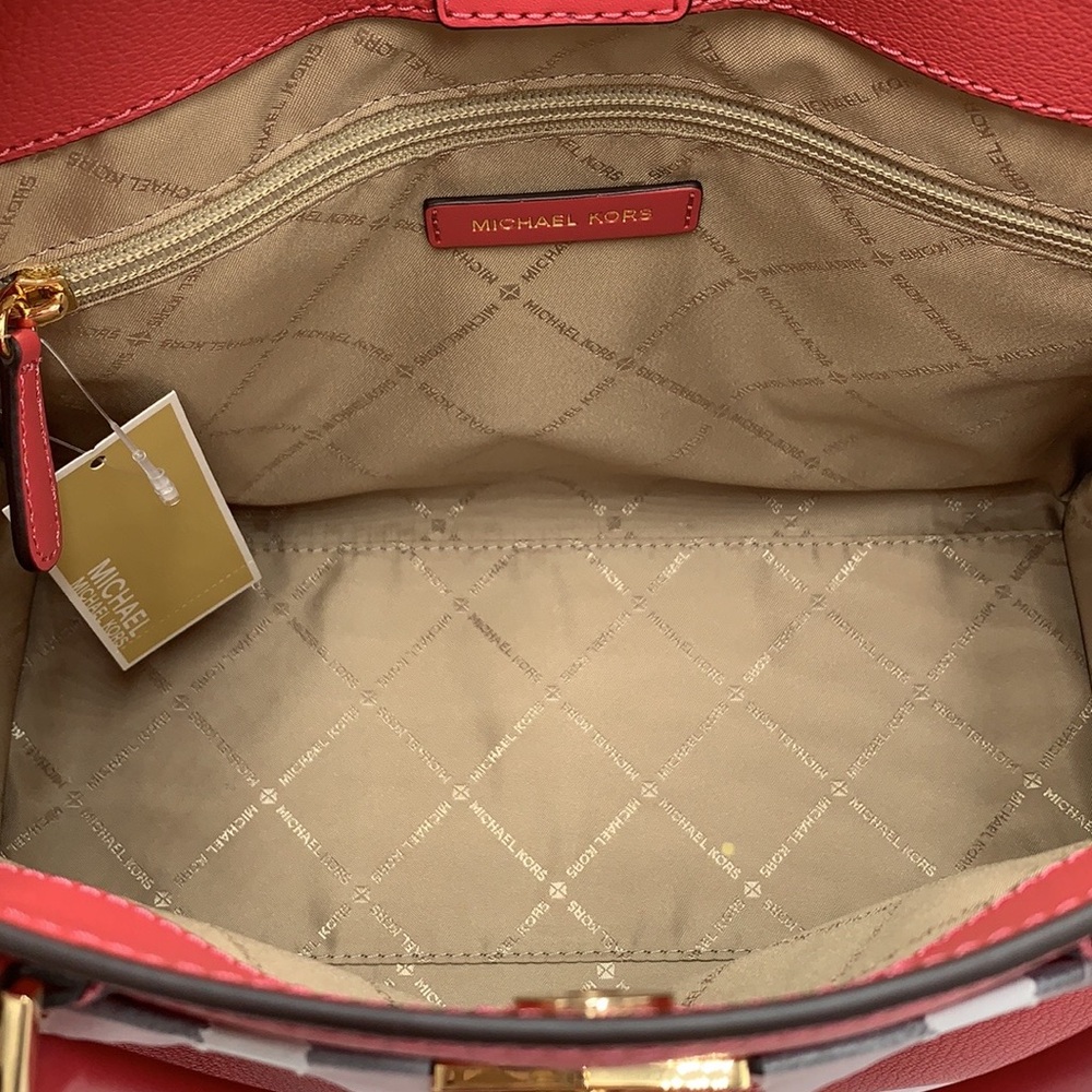 MICHAEL KORS HAMILTON MEDIUM SATCHEL COLOR: LIGHT BERRY SHERBET NWT - Picture 8 of 14